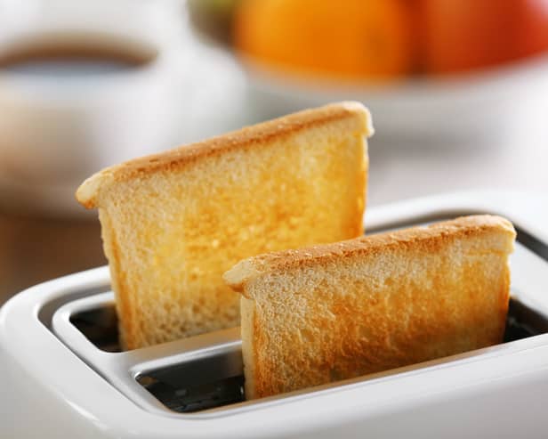 The perfect slice of toast is made from white bread