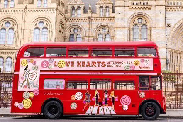 The sweet afternoon tea bus takes in some of London's most iconic sights 