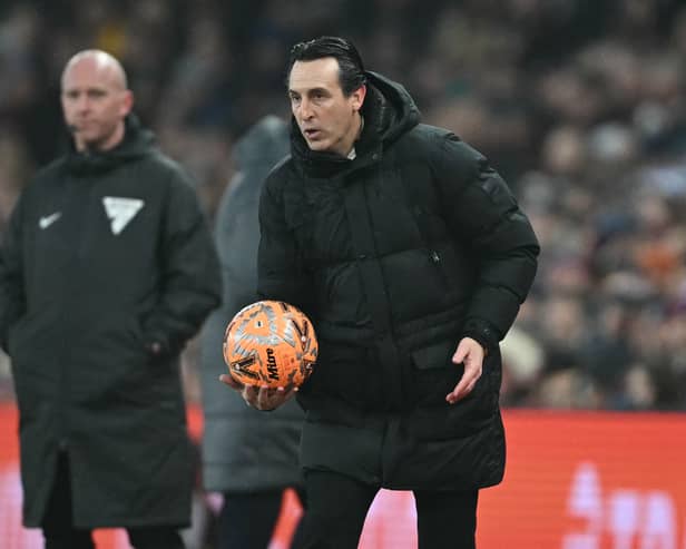 Aston Villa manager Unai Emery is awaiting confirmation on the availability of Morgan Rogers.