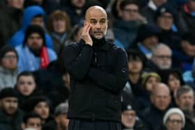 Guardiola saw his side lose to Liverpool over the weekend