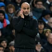 Guardiola saw his side lose to Liverpool over the weekend