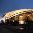 The Tottenham Hotspur Stadium ahead of kick off against Manchester City.