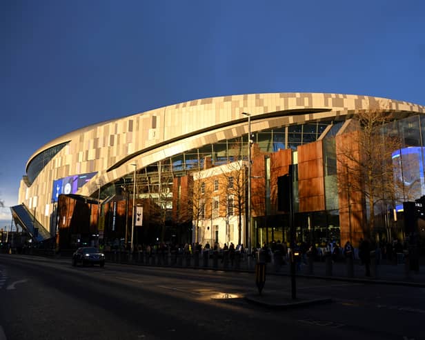 The Tottenham Hotspur Stadium ahead of kick off against Manchester City.