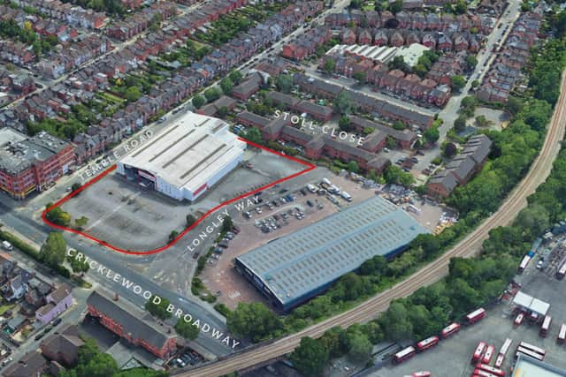 The site, which sits opposite the Wickes on Cricklewood Broadway, is currently occupied by Matalan