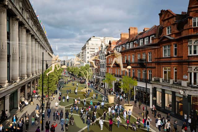 Oxford Street shoppers in February sunshine Oxford Street pedestrianisation: car-free plan to make world-leading shopping space takes major step forward | UK economy growth February 2025 | pottersgallerynigeria.org