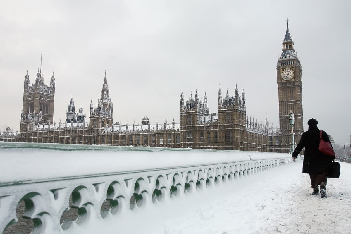 Weather map shows when snow could hit London this month