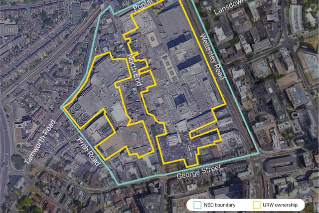 The new development will include the land covering Centrale and Whitgift, and will open up new accessible routes linking North End and Wellesley Road