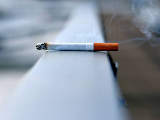 The fire brigade is urging Londoners to stub their cigarettes out properly after a flat fire 