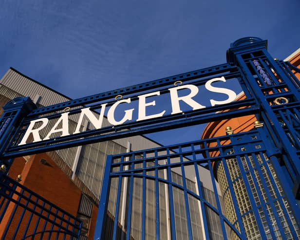 A general view outside Rangers' Ibrox Stadium 