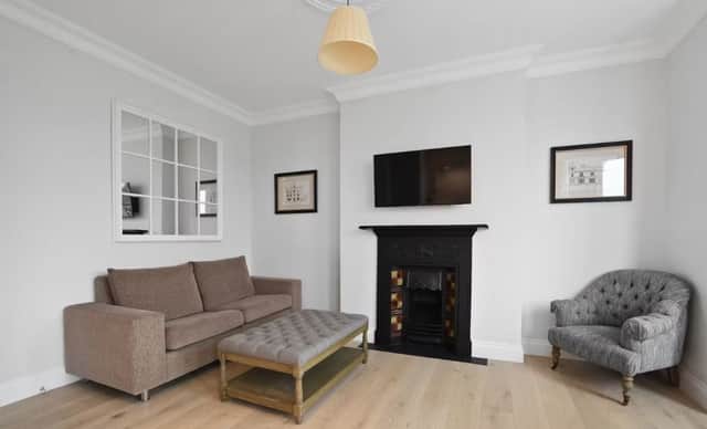 Inside the living area