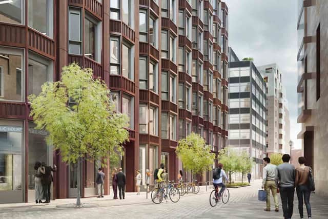An artist’s impression of the development along Raphael Street