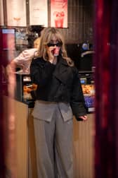 A Sabrina Carpenter lookalike has been spotted at Pret on Millennium Way 