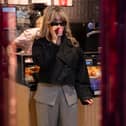 A Sabrina Carpenter lookalike has been spotted at Pret on Millennium Way 