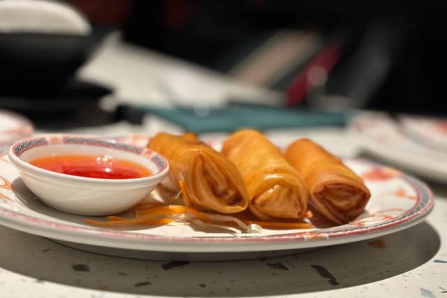 Spring rolls are a classic dish and these were very well executed.