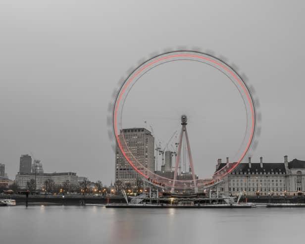The sunshine has been swapped for frost and mist in London 
