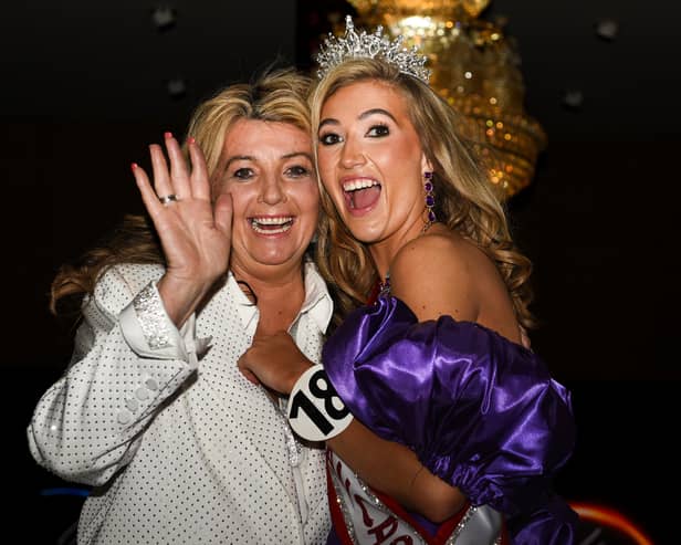 Tabitha Bennett crowned the new Miss Lancashire, pictured with her mum, Vicky Bennett