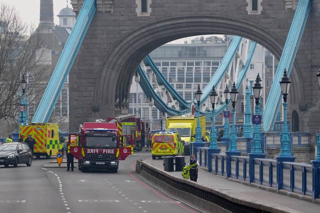 Emergency services on the scene