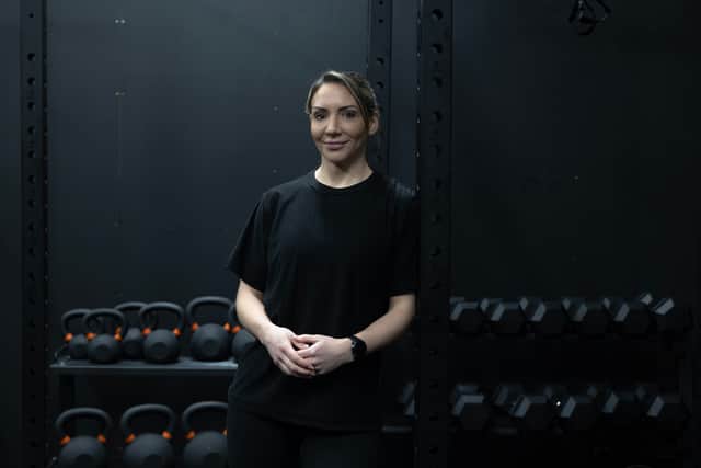 Kim Mansell in Après London, the group training studio she has set-up in Deptford, South London