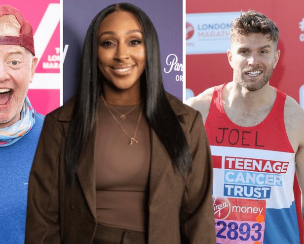 Here’s a full list of famous faces that will be running the London Marathon this year including Alexandra Burke and Joel Dommett 