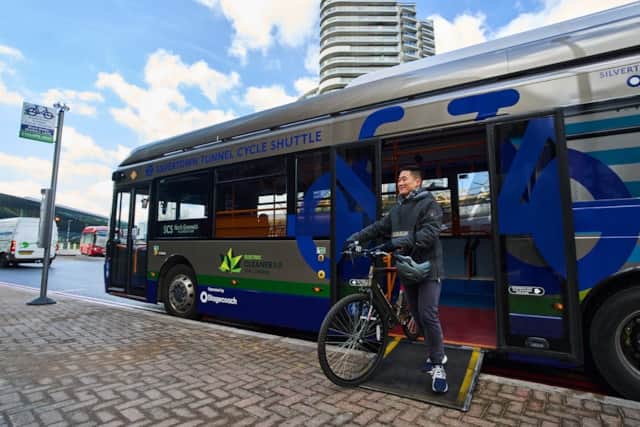 The new Silvertown shuttle service will open to cyclists soon