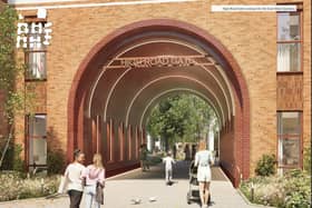 Concept image showing High Road Gate at the Great North Leisure Park development
