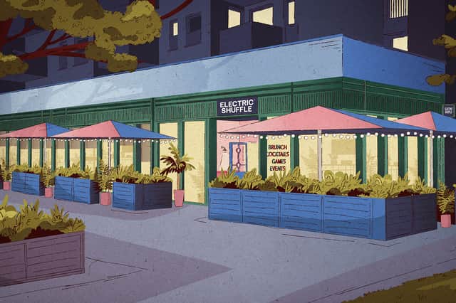An artists' impression of the new Kings Cross bar