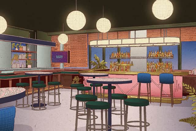 First look artist's impressions of the Kings Cross bar