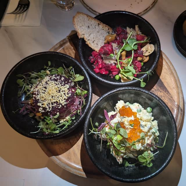 Taking a moment to admire these incredible Russian salads