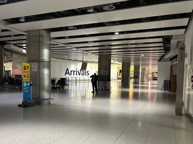 Passengers have been left stranded after Heathrow Airport was closed due to a fire.