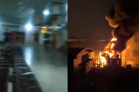 Heathrow Airport in darkness after a fire at a nearby electrical substation.