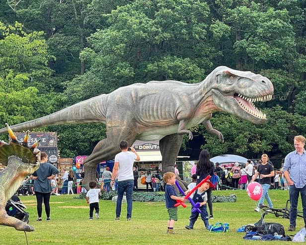 Giant dinosaurs will make their presence known in London this summer 