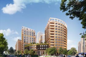 An artist's impression of plans for Wandsworth Gasworks