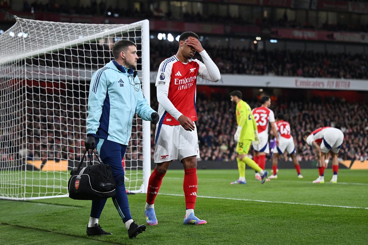 'Devastating' - Arsenal star looks distraught amid potential hamstring injury ahead of Everton & Real Madrid