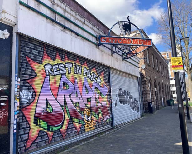 The former Catford Mews cinema in Catford, South London