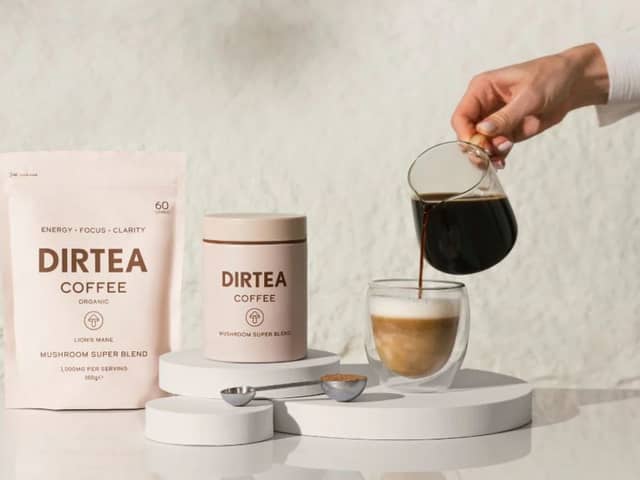 Dirtea's mushroom coffee is a healthier way to get that caffeine hit