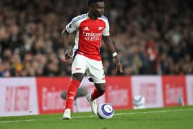 Bukayo Saka is seeing his minutes managed by Mikel Arteta.