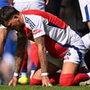 Ben White was on the receiving end of the tackle.