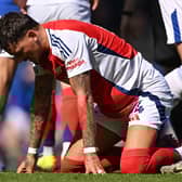 Ben White was on the receiving end of the tackle.