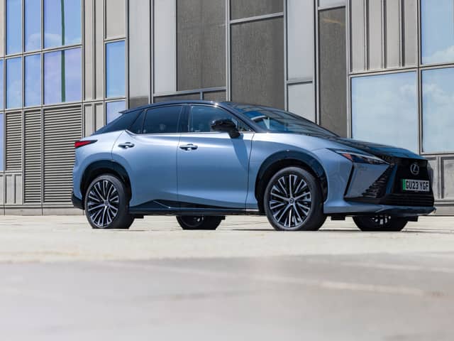 The Lexus RZ series has striking styling, and looks great from most angles