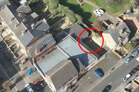Man tries to flee drugs factory.