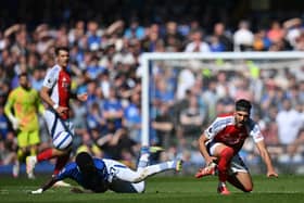 Mikel Merino took a blow to the head against Arsenal.