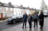 Hither Green residents are fed-up of dangerous parking and driving on Sandhurst Road. From left: Nat, Ann Coppinger, Matthew Sparkes and Shi