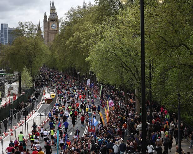 Where London Marathon runners can claim some post race freebies.
