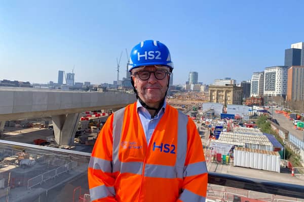 Mark Wild, the CEO of HS2 Ltd, at Birmingham's Curzon Street Station