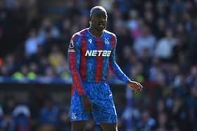 Jean-Philippe Mateta came off early against Manchester City.