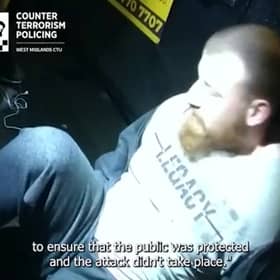 The arrest of Jason Savage. Chilling footage shows a Muslim convert who dubbed himself 'Lone Wolf' carrying out reconnaissance trips as he plotted terror attacks in Birmingham.