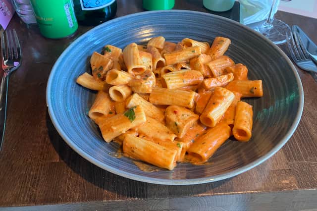 Prezzo's pasta alla vodka
