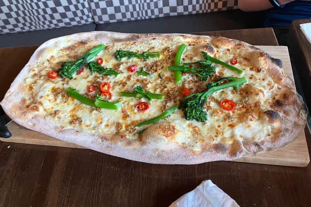 Prezzo's Tuscan sausage and broccoli pizza