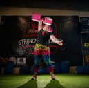 Andrea Seed, training at Kaos Gym in Preston after competing in the Official Strongman Games