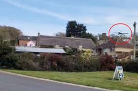 A dramatic video captures the moment a plane came in low and hit a chimney before crashing at an Isle of Wight holiday park.